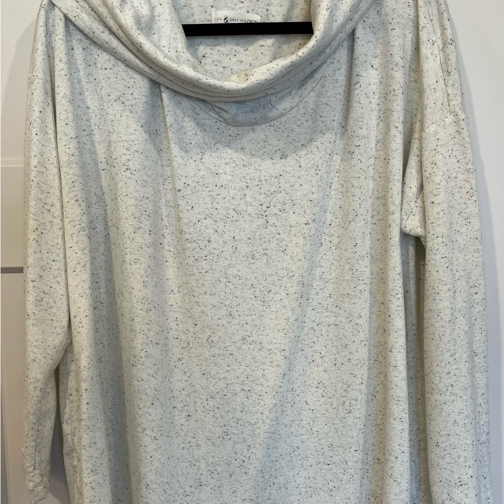 Lou & Grey Cream Speckled Hoodie